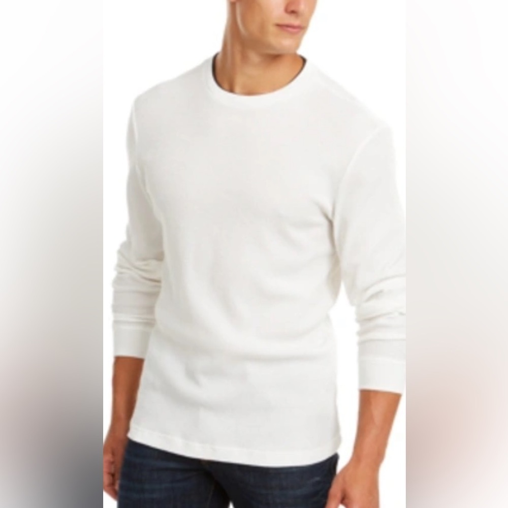 Club Room Men's performance Crewneck Shirt White s4.